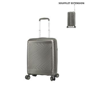 Valise cabine rigide S49703 Extensible 55 cm Champagne