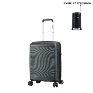 Valise cabine rigide S49703 Extensible 55 cm Noir