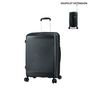 Valise rigide S49703 Extensible 65 cm Noir