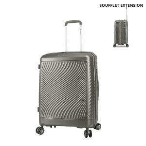 Valise rigide S49703 Extensible 65 cm Champagne