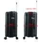 Valise rigide S49703 Extensible 65 cm Noir