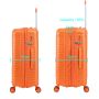 Valise rigide S49703 Extensible 65 cm Orange