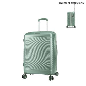 Valise rigide S49703 Extensible 65 cm Vert sauge