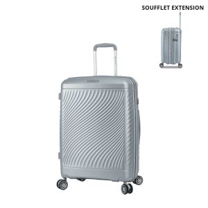 Valise rigide S49703 Extensible 65 cm Gris