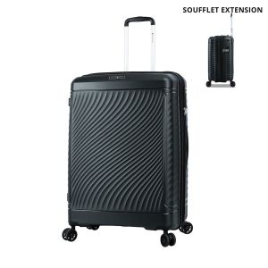 Valise rigide S49703 Extensible 76 cm Noir