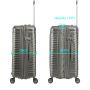 Valise rigide S49703 Extensible 76 cm Champagne