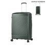 Valise rigide S49703 Extensible 76 cm Vert foncé