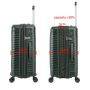 Valise rigide S49703 Extensible 76 cm Vert foncé