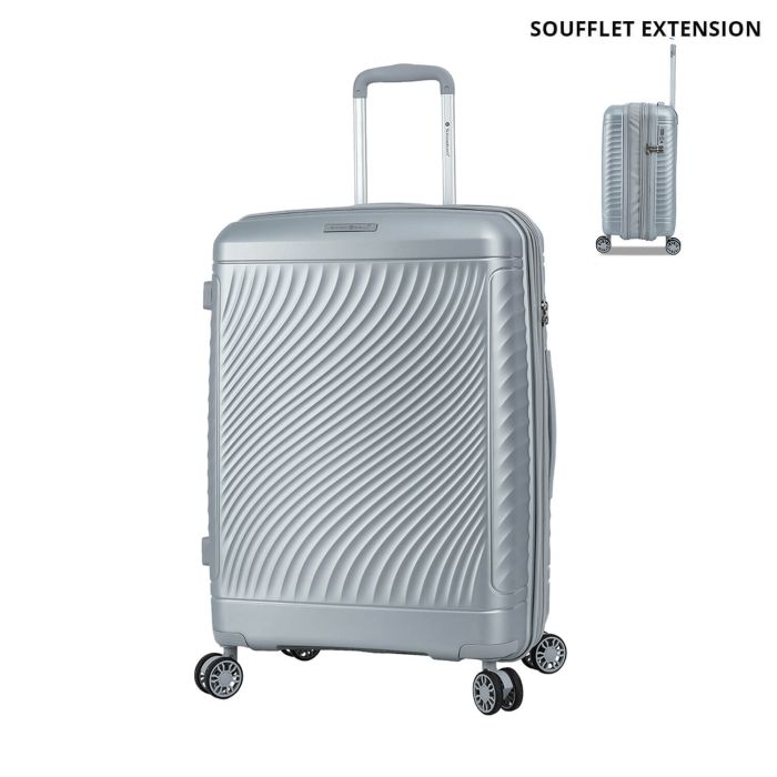 Valise rigide S49703 Extensible 76 cm Gris