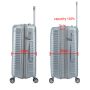 Valise rigide S49703 Extensible 76 cm Gris