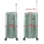 Lot de 3 valises rigides S49703 Extensibles 55, 65 et 76 cm Vert sauge