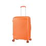 Lot de 3 valises rigides S49703 Extensibles 55, 65 et 76 cm Orange