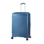 Lot de 3 valises rigides S49703 Extensibles 55, 65 et 76 cm Bleu