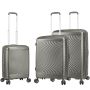 Lot de 3 valises rigides S49703 Extensibles 55, 65 et 76 cm Champagne