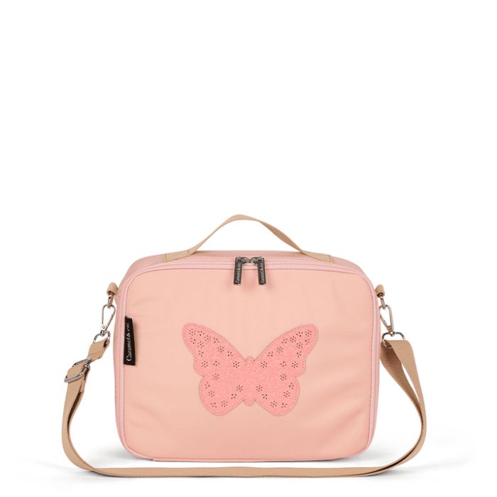 Sac Lunch box Blue Glitter Butterfly