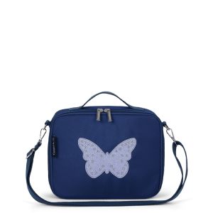Sac Lunch box Pink Glitter Butterfly