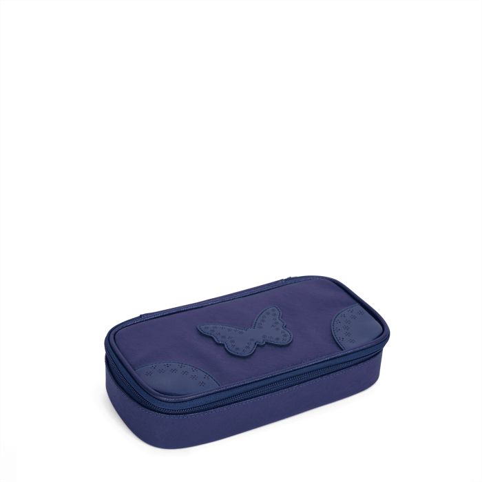 Trousse Simple Navy Oxford 21 cm Bleu