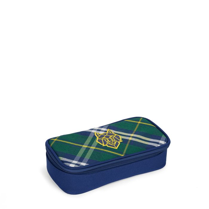 Trousse Simple Wolf Clan Tartan 21 cm Vert
