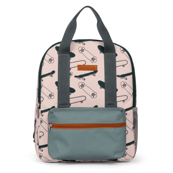 Petit sac à dos maternelle Gray Skates 34 cm Gris