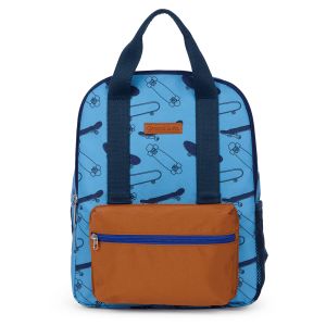 Petit sac à dos maternelle Blue Skates 34 cm Bleu