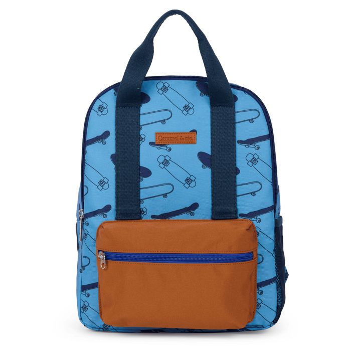 Petit sac à dos maternelle Blue Skates 34 cm Bleu