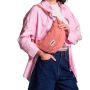 Sac banane Andréa 32 cm Rayures fines rouge