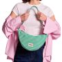 Sac banane Andréa 32 cm Rayures fines vert