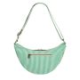 Sac banane Andréa 32 cm Rayures fines vert