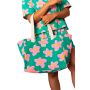 Sac shopping Claude 40 cm Big Flowers Rose We Are Jolies