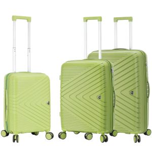 Lot de 3 valises rigides M65103 Extensibles 55, 67 et 77 cm Apple green