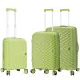 Lot de 3 valises rigides M65103 Extensibles 55, 67 et 77 cm Apple green