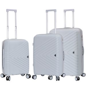 Lot de 3 valises rigides M65103 Extensibles 55, 67 et 77 cm Grey