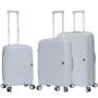 Lot de 3 valises rigides M65103 Extensibles 55, 67 et 77 cm Grey
