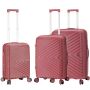 Lot de 3 valises rigides M65103 Extensibles 55, 67 et 77 cm Wine