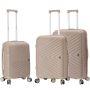Lot de 3 valises rigides M65103 Extensibles 55, 67 et 77 cm Taupe