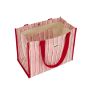 Sac shopping Claude 40 cm Rayures Larges Rose