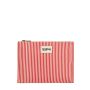 Pochette Ema 25 cm Rayures Fines Rouge