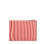 Pochette Ema 25 cm Rayures Fines Rouge