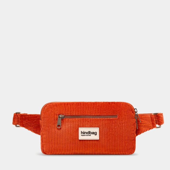Sac banane Harry 24 cm Velours Brique