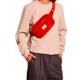 Sac banane Harry 24 cm Velours Brique