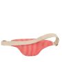 Sac banane Olivia 32 cm Rayures Fines Rouge