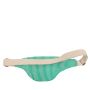 Sac banane Olivia 32 cm Rayures Fines Vert