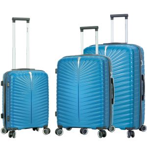 Lot de 3 valises rigides 62103 55, 67 et 77 cm Teal blue