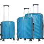 Lot de 3 valises rigides 62103 55, 67 et 77 cm Teal blue