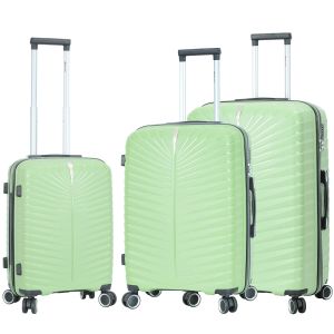 Lot de 3 valises rigides 62103 55, 67 et 77 cm Apple green