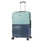 Lot de 3 valises rigides 65303 Extensible et coque bicolore 55, 66 et 76 cm Aqua green