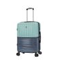 Lot de 3 valises rigides 65303 Extensible et coque bicolore 55, 66 et 76 cm Aqua green