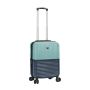 Lot de 3 valises rigides 65303 Extensible et coque bicolore 55, 66 et 76 cm Aqua green