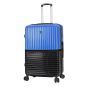 Lot de 3 valises rigides 65303 Extensible et coque bicolore 55, 66 et 76 cm Blue