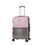 Lot de 3 valises rigides 65303 Extensible et coque bicolore 55, 66 et 76 cm Rose